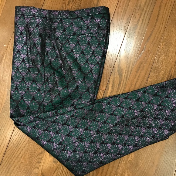 J. Crew Collection Metallic Jacquard Pants - Picture 3 of 3